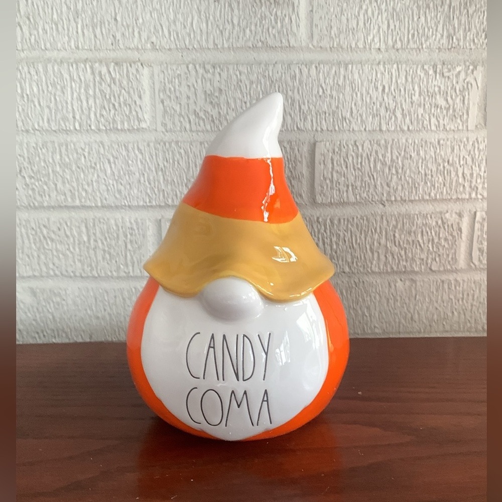 Rae Dunn Artisan Collection by Magenta Halloween Candy Coma Gnome ceramic decor